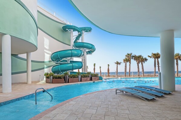 Indoor pool - Hot Tub & Grill on Private Balcony | Luxury Beachfront Condo | My Beach Getaways (Orange Beach)