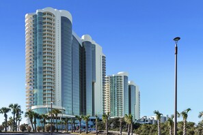 Exterior - Hot Tub & Grill on Private Balcony | Luxury Beachfront Condo | My Beach Getaways (Orange Beach)