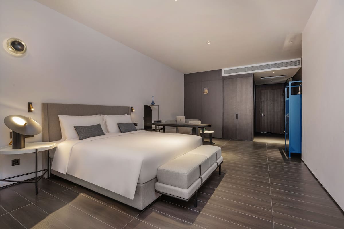 Habitación Business | Escritorio, espacio para trabajar con un portátil, cortinas opacas