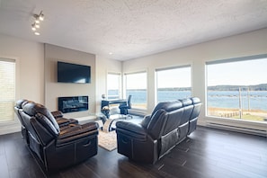 TV connectée, cheminée