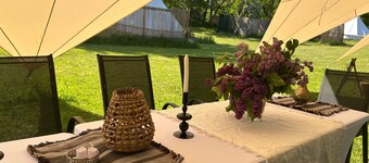 Glamping in stunning bell tent in Bohemia