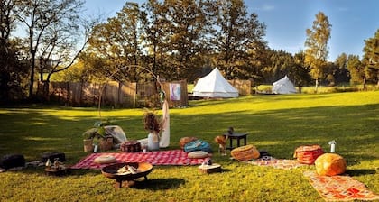 Glamping in stunning bell tent in Bohemia