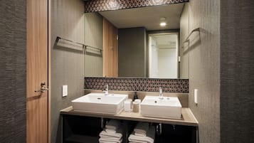 Hydromassage showerhead, hair dryer, slippers, bidet