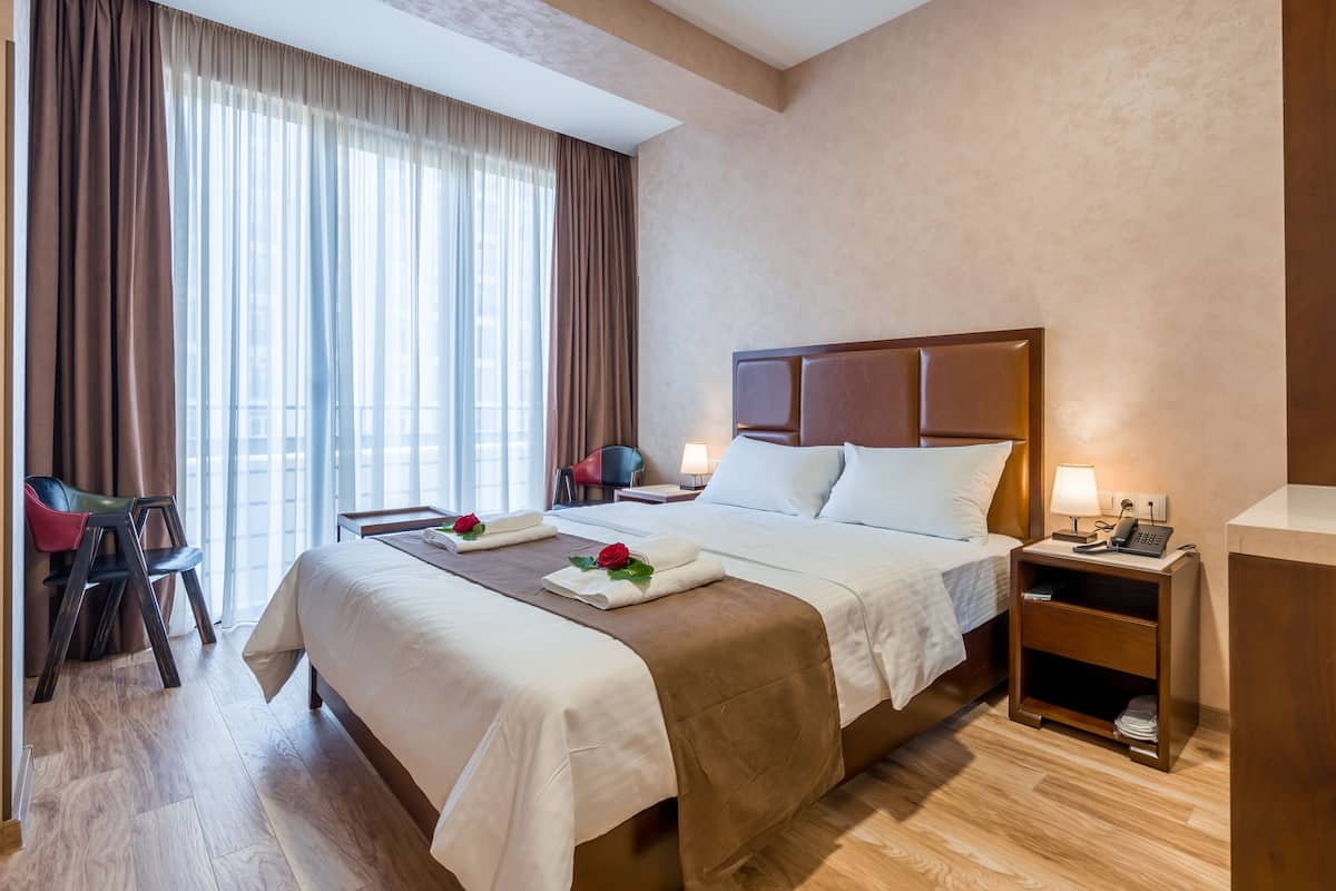 Standard Double Room | Minibar, blackout drapes, iron/ironing board, free WiFi