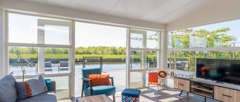 تلفزيون، مدفأة، كُتُب