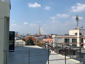 Uitzicht vanuit accommodatie