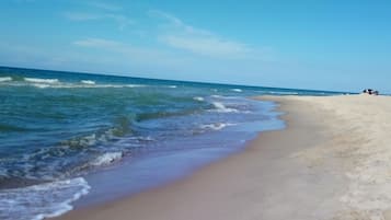 Beach nearby, sun-loungers