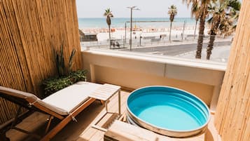 Exclusive Double or Twin Room, Terrace, Sea View | Egyptian cotton sheets, premium bedding, minibar, desk