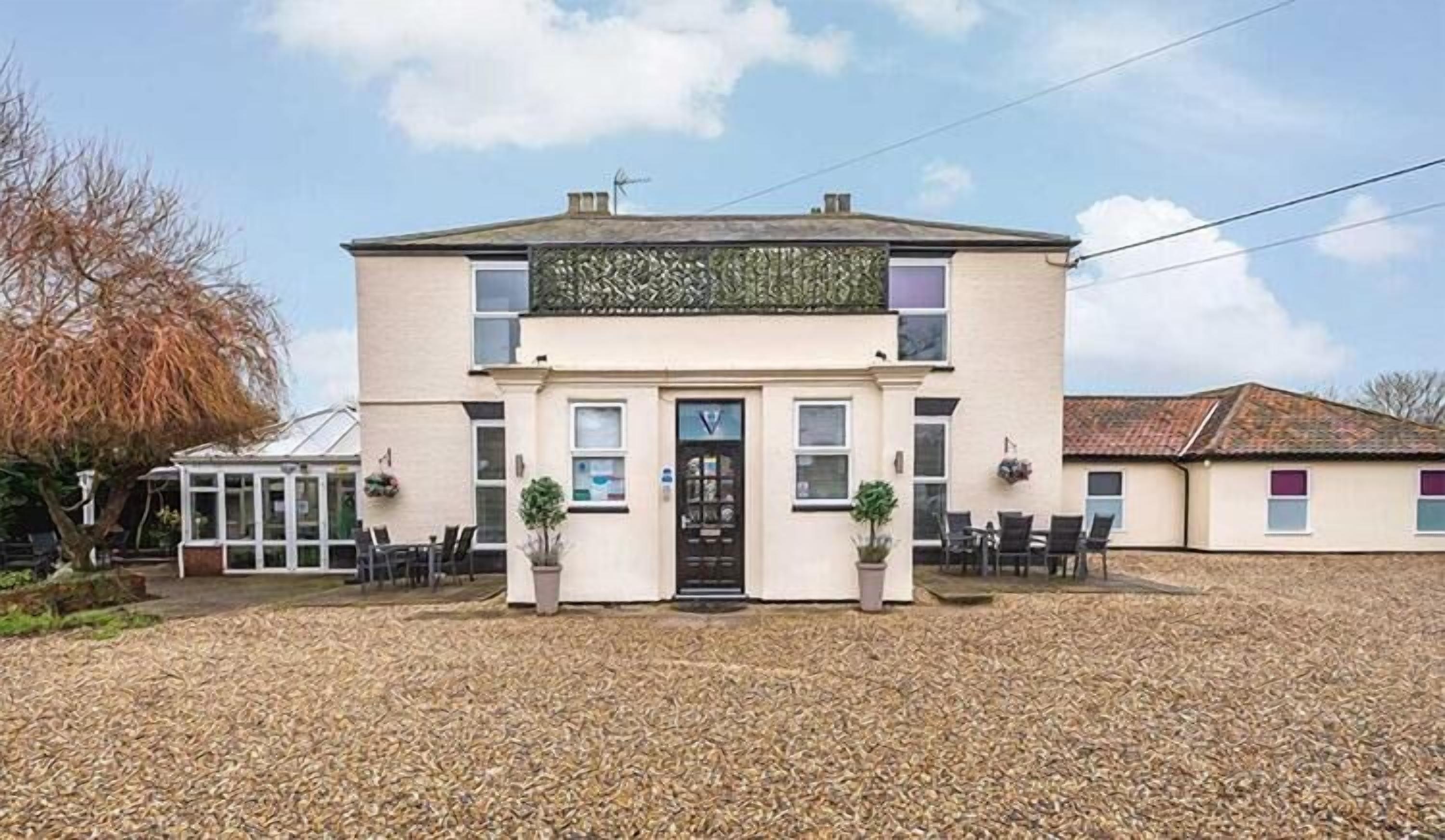 Overnatningsstedets facade