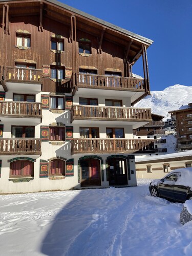Tignes, Val Claret - at the centre of the Tignes and Val d'Isere ski area.