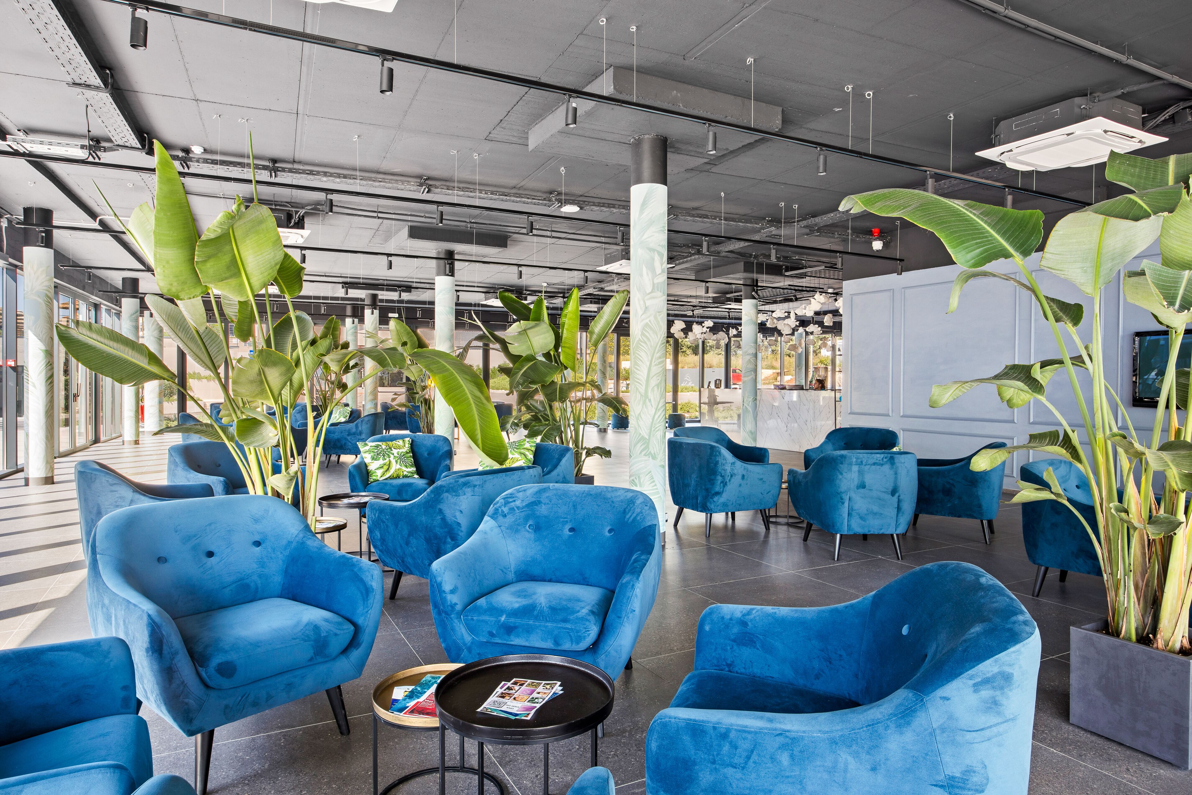 Sitteområde i lobbyen