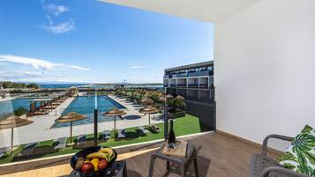 Premium Room, Balcony, Poolside | Balcony view
