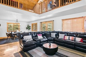 Smart TV, fireplace, video games