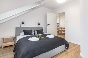 1 bedroom, iron/ironing board, WiFi, bed sheets - Morskie Oko 77A | Beautiful Apartment | Air Conditioning (Miedzyzdroje)