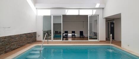 Indoor pool, a heated pool