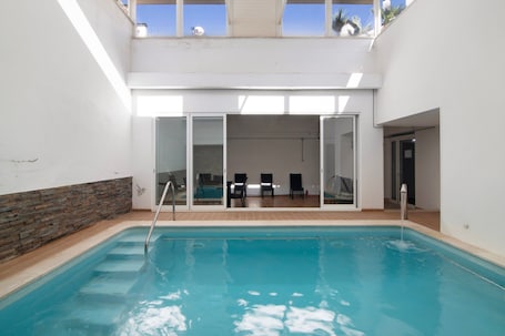 Indoor pool, a heated pool. Apartment "Maré Cheia SL015" with Shared Pool & Wi-Fi