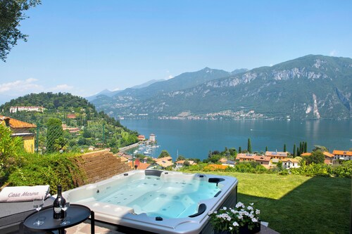 Jardin privé de la Casa Marina Bellagio (CA/bain à remous)