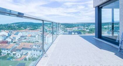 Disconnectaengalicia Penthouse La Perla, pool and tennis court