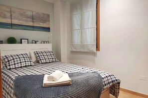 1 bedroom, iron/ironing board, travel crib, WiFi
