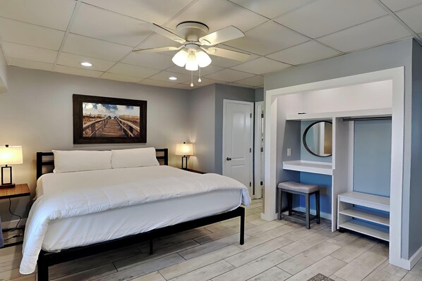 1 多间卧室、熨斗/熨衣板、WiFi、床单