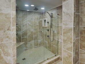 Hair dryer, towels