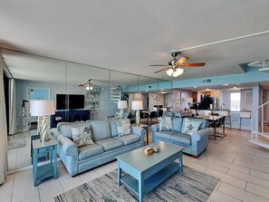 Flat-screen TV - Edgewater Tower III #1204 | Penthouse Views + Tons of Amenities! (Panama City Beach)
