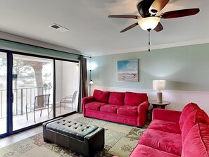 TV - Edgewater Villa #1216 | Lush Lake Views, Resort Amenities! (Panama City Beach)