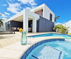 Villa de lujo, 4 habitaciones, piscina privada | Vistas al jardín