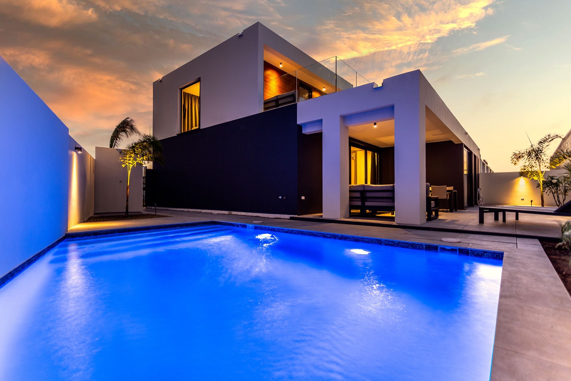 Front of property - evening/night