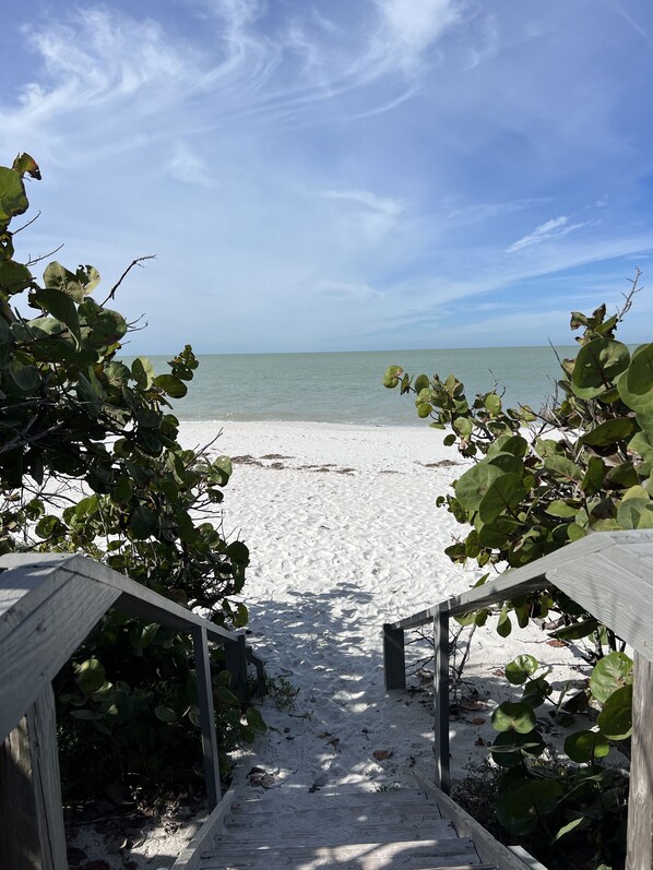 Sun-loungers, beach towels