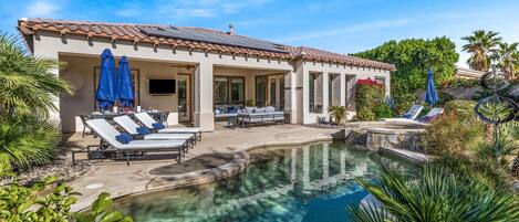 A heated pool