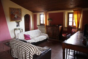 TV, fireplace, DVD player, books - Authentic Tuscan country house, dating back to around the year 1000 (Castelfiorentino)