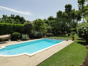 Piscine extérieure, piscine chauffée