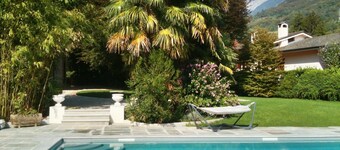 Villa in pure Art Nouveau style with swimming pool and park