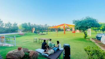 Outdoor wedding area