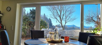 Holiday home with garden and mountain view