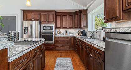 Upscale Lakefront Oasis: Private Dock, Dune Views, Firepit!