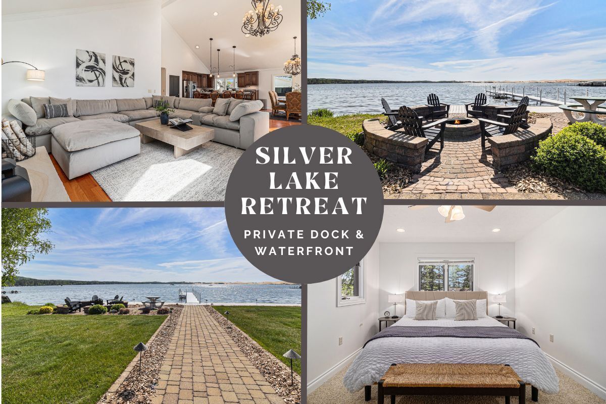 Upscale Lakefront Oasis: Private Dock, Dune Views, Firepit!