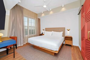 Egyptian cotton sheets, premium bedding, down duvets, in-room safe