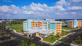 Hotel exterior and entrance at Embassy Suites By Hilton Orlando Sunset Walk