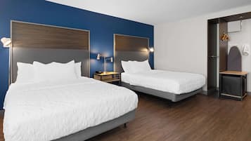 Room, 2 Queen Beds, Accessible, Bathtub | Free WiFi, bed sheets