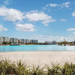 Private beach, white sand, beach cabanas, sun loungers