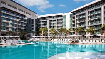 Outdoor pool, cabanas (surcharge), pool umbrellas