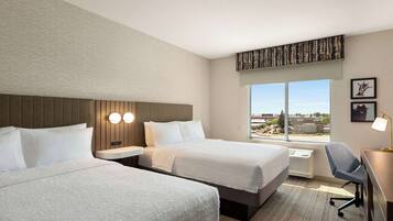 Blackout curtains, iron/ironing board, free rollaway beds, free WiFi