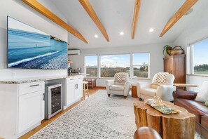 Smart TV, fireplace, offices, printers