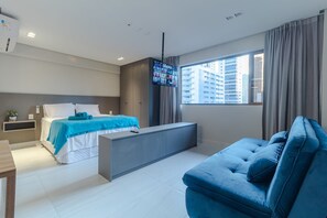 Apartment | Living area - Apart no Mardisa Design por Carpediem (João Pessoa)