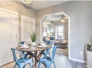 City Chic Townhome Near Downtown | In-room dining