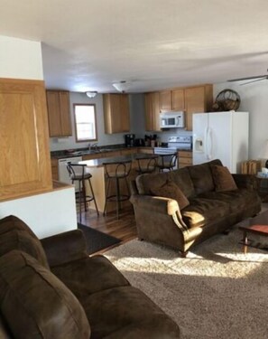 TV, fireplace, DVD player