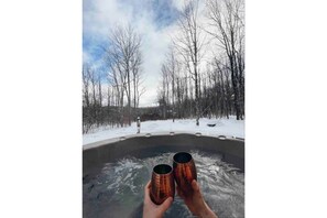 Outdoor spa tub - 4 Season Chalet w/ Hunter Mtn Views, Hottub, Yard and 8 min from Windham/Hunter (Jewett)