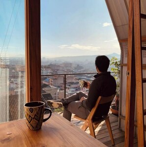 屋外ダイニングエリア